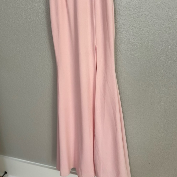 Elegant Perception Light Pink Off-the-Shoulder Bow Maxi Dress - Picture 8 of 9